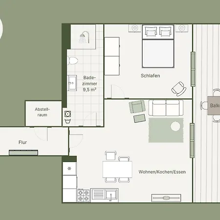 A6 Pine Hill - Mit Großem Bad&großem überdachtem Balkon, Vom Wohn- Und Schlafzimmer Aus Begehbar *